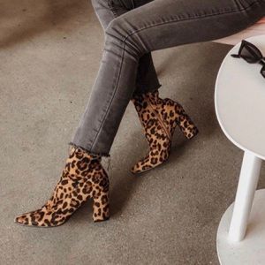 Public Desire Leopard Booties